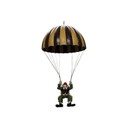 Clown on a parachute in the style of Allan Agohob, 20th century