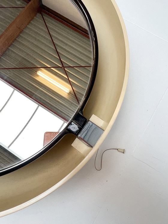 Image 1 of Rond verlichte A41 designspiegel van Allibert, 1970's