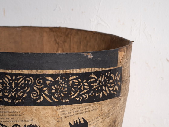 Antique Chinese papier-mâché container – China, circa 1900 – Decorative Objects, Paper, Rustic (photo 16 of 40)