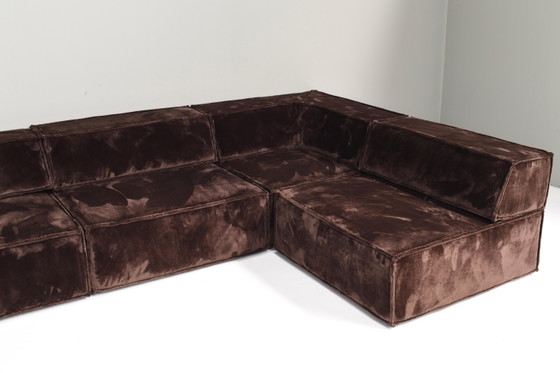 Divano componibile COR Trio marrone cioccolato Germania Svizzera 1972 NUOVA TAPPEZZERIA, Divani modulari (foto 16 di 20)