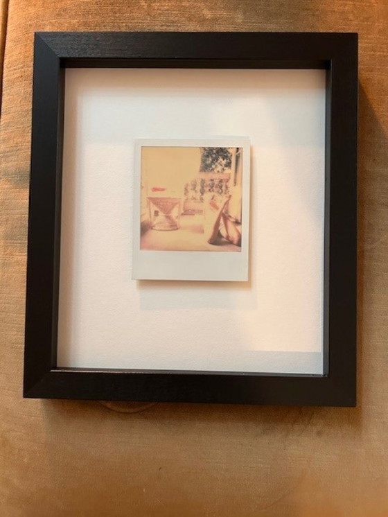 Image 1 of Intimate polaroid artwork in frame - purchased at Art Amsterdam
