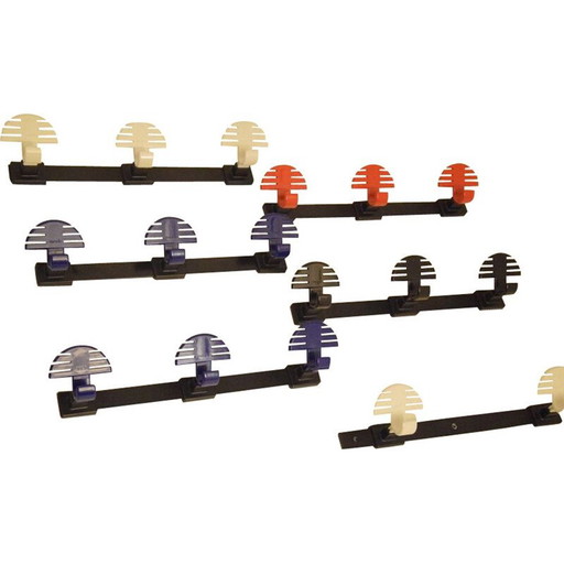 Set di 6 ganci appendiabiti vintage di Manade, 1980