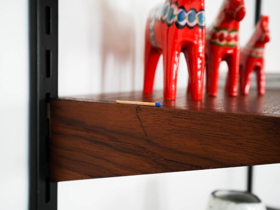 Image 1 of Teak modular shelving unit, Danish design, 1960s, designer: Kai Kristiansen, manufacturer: FM Møbler