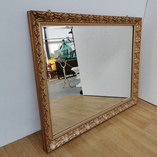 Large Vintage Baroque brocante mantel mirror