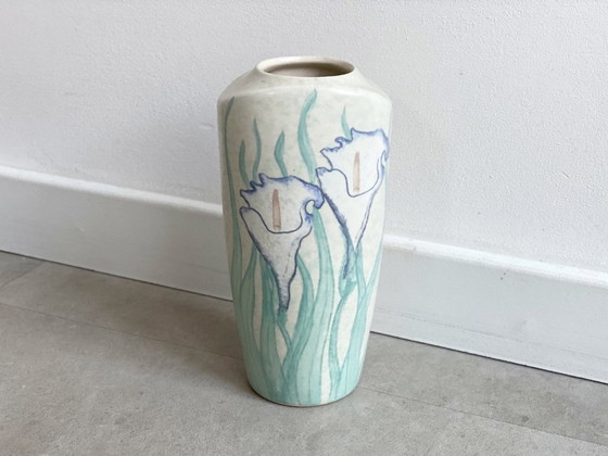 1x Vanessa Tuck Keramikvase im Jugendstil mit Blumen – Vasen, Ceramic (photo 2 of 7)