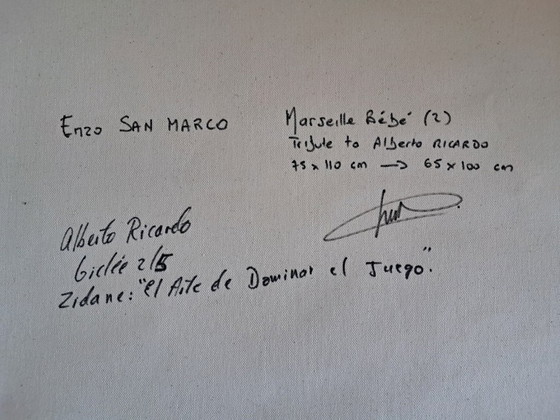 Image 1 of Enzo San Marco – Marseille Baby 2 – Hommage an Alberto Ricardo – Künstler-Leinwand