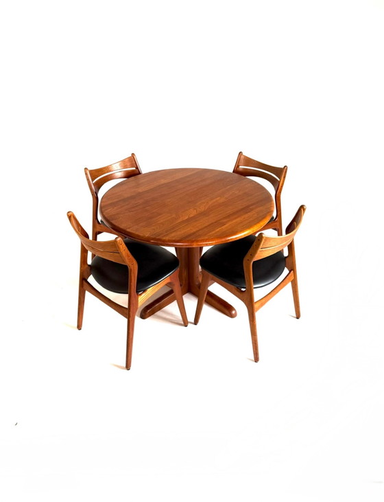 Vintage Teak Dining Table, Denmark ‘70, Wood, Brown (photo 10 of 11)