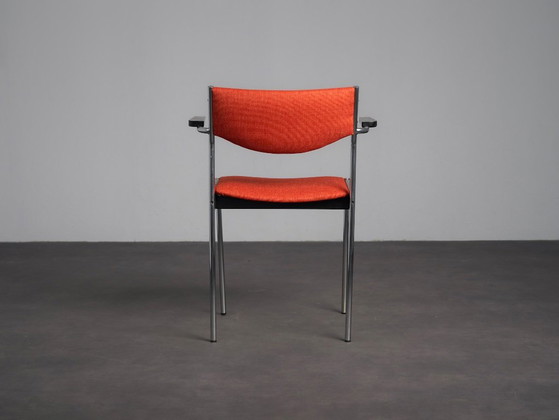 Set of 4 Modernist Dining Chairs by Thereca, Netherlands, 1960s – Textile (photo 6 of 12)