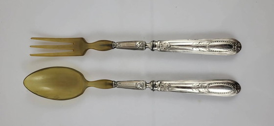 Salatbesteck aus Silber – Besteckkassetten, Silver (photo 9 of 9)
