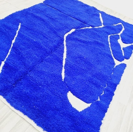 Image 1 of Tapis en laine pure marocain d’atlas traditionalle 150/350 cm