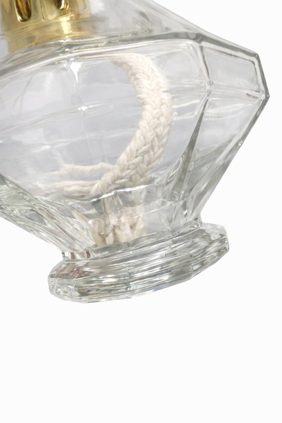 Image 1 of Lampada vintage Berger Paris Catalytic – Vetro sfaccettato e ottone – Anni '70