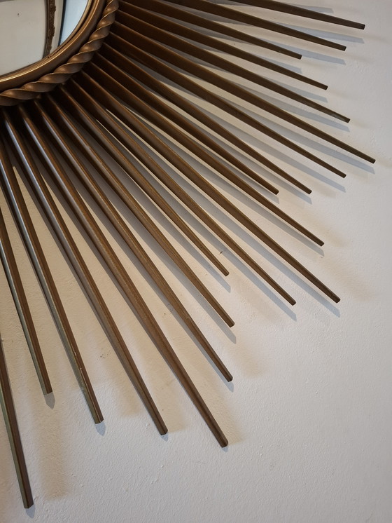 Image 1 of Espejo solar de 83 cm de Chaty Vallauris, firmado en 1960.