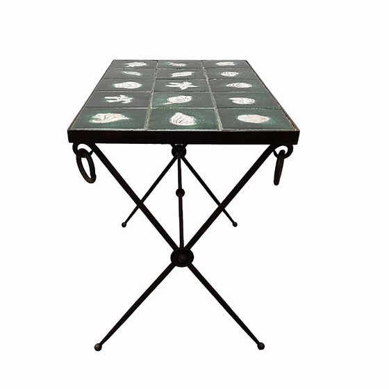 Image 1 of Einzigartiger Beistelltisch von Paul Pouchol und Jacques Adnet