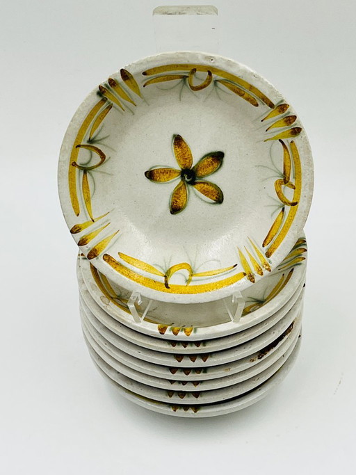 Set van acht Keraluc Quimper Renaissance kommen, 1960 – servies, Ceramic (photo 2 of 8)