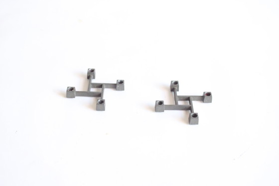 Image 1 of Jens Quistgaard candle holders for Paro, Denmark set of two