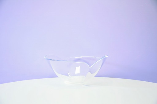 Vintage Glas 'Duo' Schale Holmegaard
