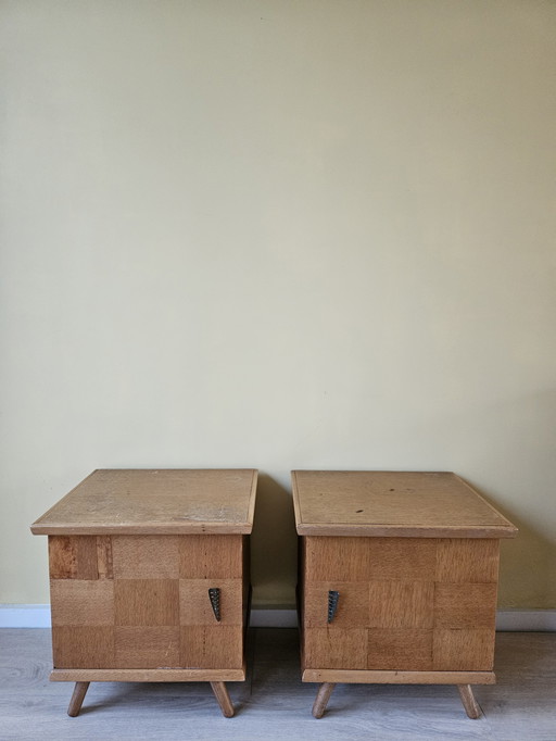Jaren 50 nachtkastjes LEES BESCHRIJVING 