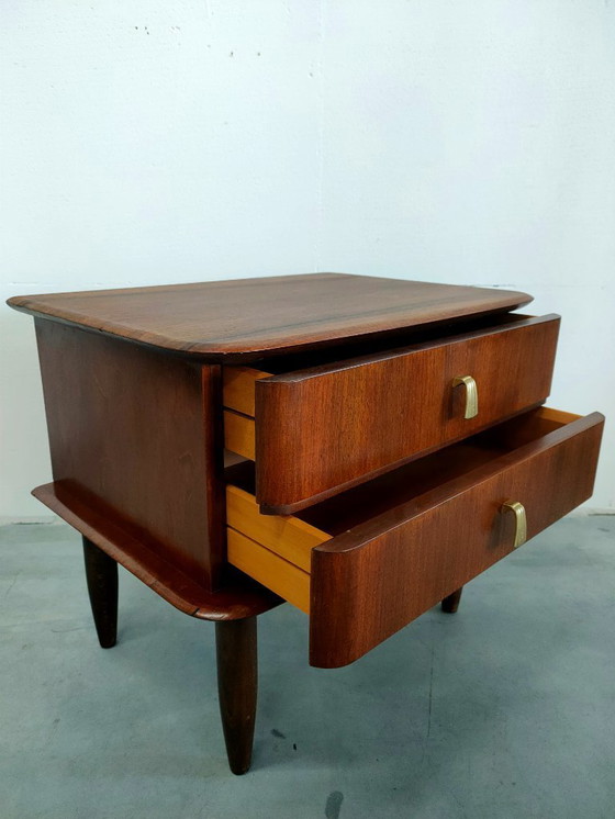 Image 1 of Vintage set of classic bedside tables from the 1950s/60s.