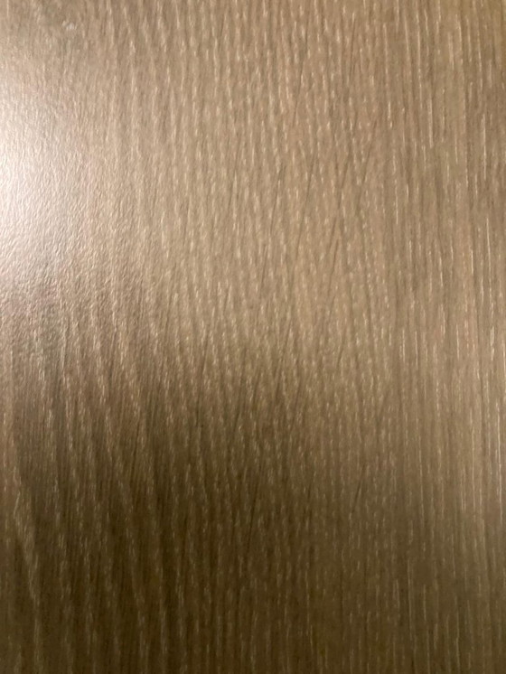 Image 1 of Modern square dining table / kitchen table 130 × 130 cm – wood-look top – metal legs