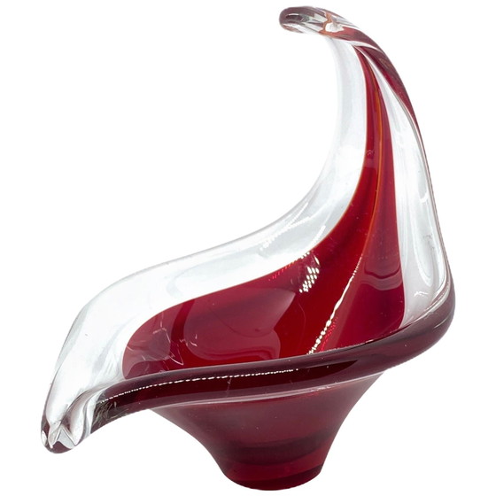 Renato Toso Murano Glas Valet Tray, Rot & Transparent, Italien, 1960er – Dekorative Objekte (photo 5 of 23)