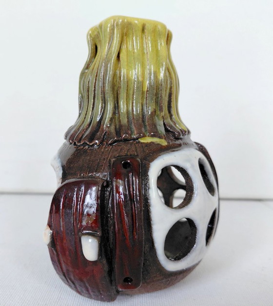 Vintage Brutalist Ceramic Mood Light, 1970s Studio – Brutalist Keramik, Candle holders (photo 5 of 11)