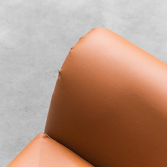 Image 1 of ECO-LEREN FAUTEUIL GIGI RADICE MINOTTI 1950 VINTAGE MODERN ANTIEK