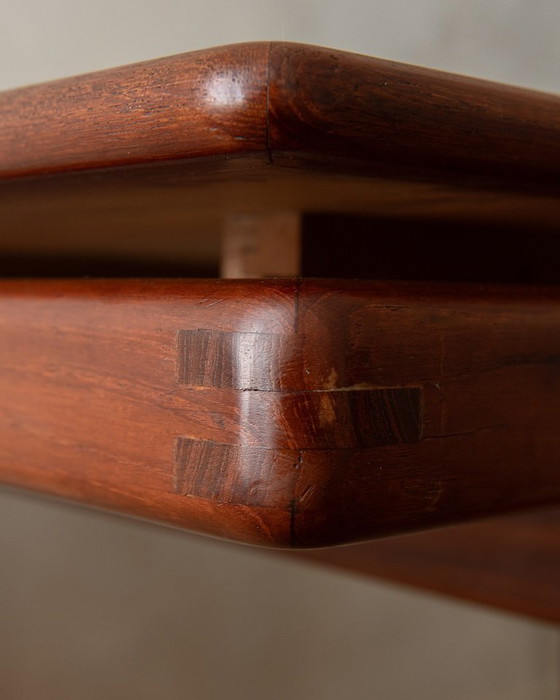 Danish Modern Teak Extendable Dining Table Attributed to Sven Ellekaer, Denmark, 1960s – Wood (photo 7 of 18)