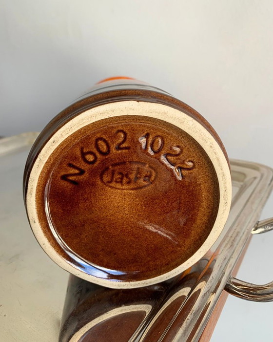 Image 1 of Vintage Jasba “Fat Lava” Vase – West Germany, 1960s