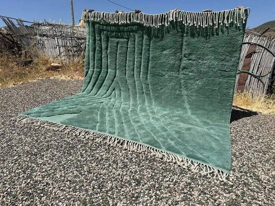 Grande tappeto marocchino Mrirt verde smeraldo 300x300 cm – di alta gamma – Tappeti, Lana, Cotone (photo 2 of 10)