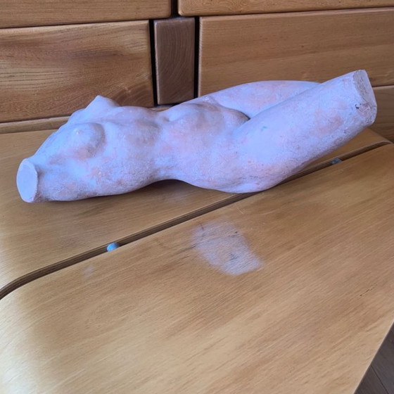 Terracotta female nude Sculpture signed Jean Portal, Ceramic, Beige, Vintage (photo 12 of 15)