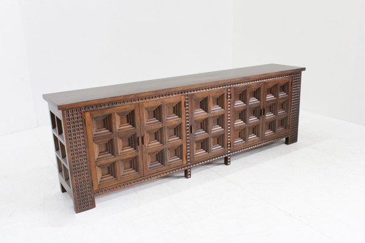 Buffet vintage espagnol brutaliste Buffet