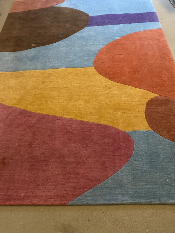 Tappeto annodato a mano, multicolore, FraMaTi design, Tappeti, Lana, Blu, Abstract (foto 5 di 7)