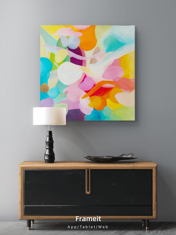 Acrylic painting #Homeberry 100x100cm – joart, Paintings & Drawings, Canvas (photo 14 of 15)