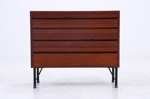 Vintage teak chest of drawers by Poul Cadovius | Mid - Century drawer cabinet wood storage 60s #08-27
