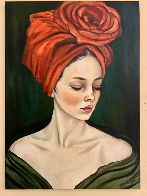 Woman's Flower – schilderijen tekeningen, Canvas (photo 2 of 13)