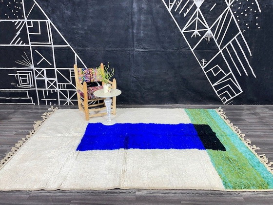 Alfombra Beni Ouraine tejida a mano con coloridos diseños, 200x300 cm. – Wool (photo 7 of 7)