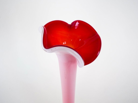 Image 1 of Pink Vase, Murano Glass, Italian Design, 1970s, Made in Italy