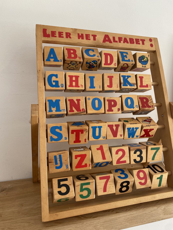 Image 1 of Vintage wooden children's toy - abacus - eye-catcher - hip