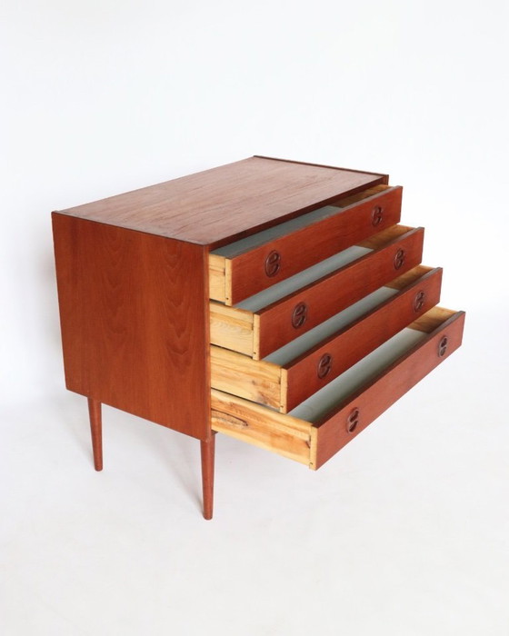 Image 1 of Commode vintage en teck, design danois, meuble du milieu du siècle