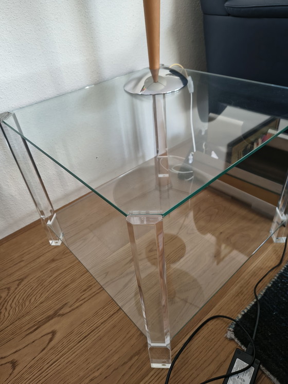 Image 1 of Glass coffee table in excellent condition!