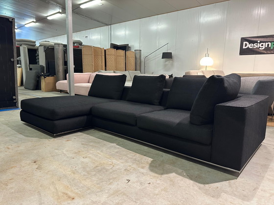 Image 1 of Minotti Hamilton Corner Sofa Black
