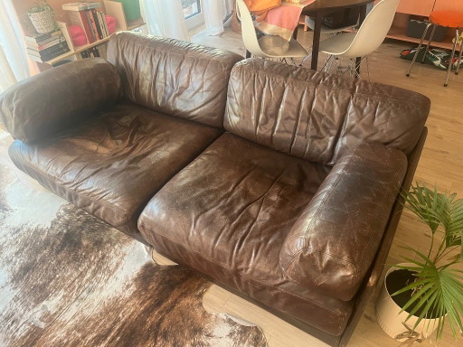 Vintage De Sede DS-76 Sofa Bed Brown Leather – 2 zitsbanken (photo 2 of 13)