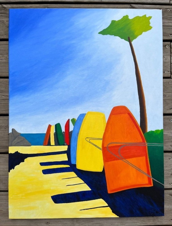 Image 1 of Huile sur châssis entoilé Format 81x60cm