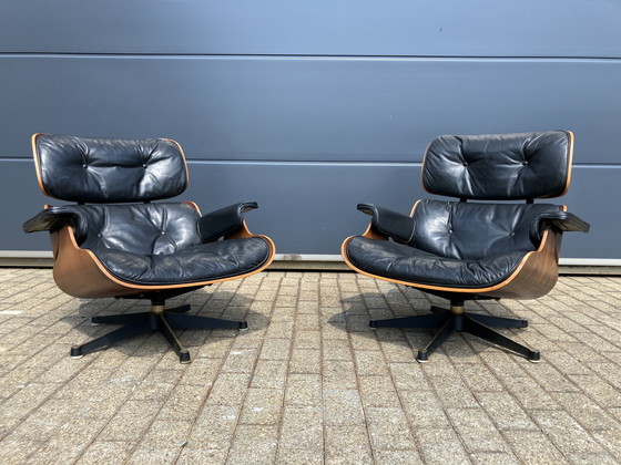 Image 1 of Late 50's Vintage Eames Lounge Chair Group Set Contura/Fehlbaum (Vitra) in License of Herman Miller