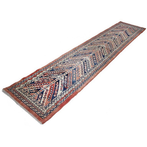 Hand-knotted Persian carpet Lori carpet 362x80