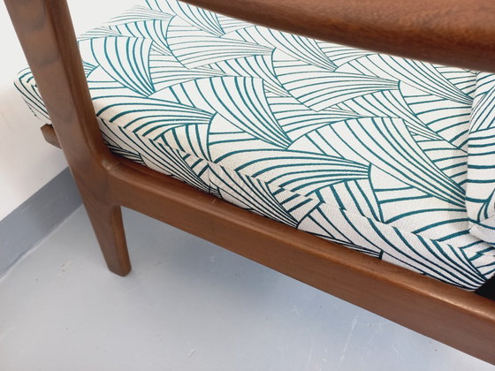 Image 1 of Pair of vintage Scandinavian armchairs by Arne Wahl Iversen for Komfort in teak and fabric from the 60s