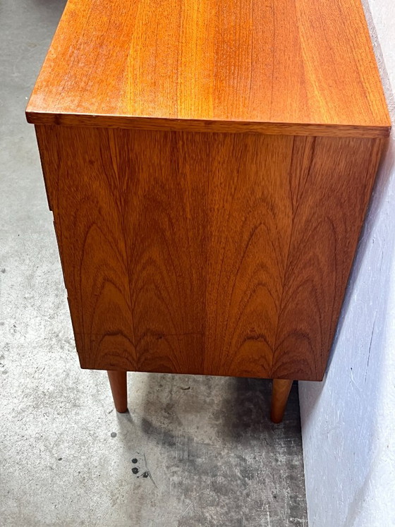 Vintage Teak Chest of Drawers, Sweden 1960s, Wood, Brown, Mid Century Modern (photo 14 of 14)