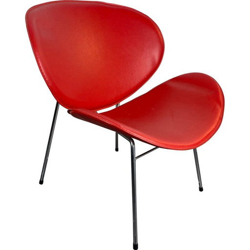 Rode vintage fauteuil, 1980