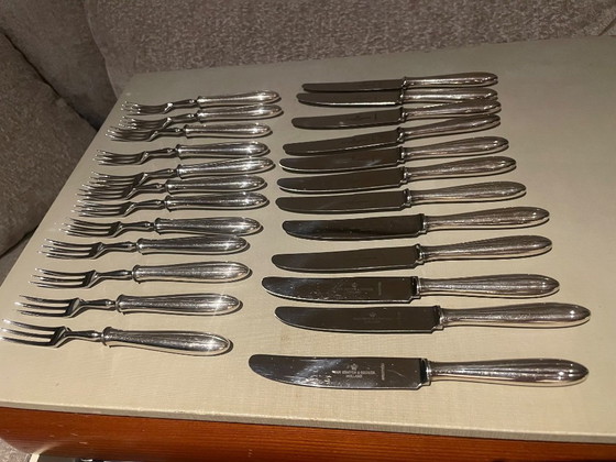 Image 1 of 121 piezas van Kempen y begeer Keltum p3 chantal cubertería cassette