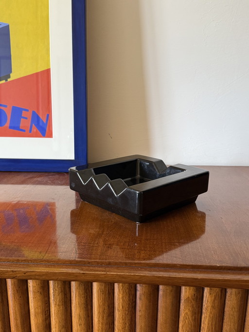 Postmodern Ceramic Ashtray, in the Manner of Ettore Sottsass, Il Mambruco, Italy 1970s